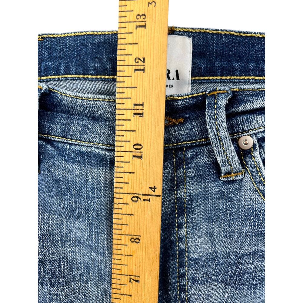Serra by Joie Rucker Light Wash Distressed Straight Jeans Stretch Denim - 28 - Picture 6 of 10